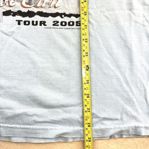 Kenny Chesney Somewhere in the Sun 2005 Tour T-Shirt Light Blue Size - Picture 9 of 13